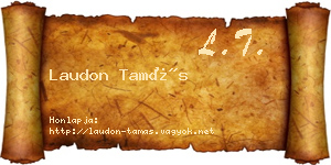 Laudon Tamás névjegykártya